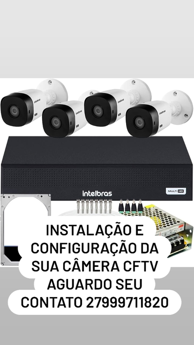 Instalação de câmera CFTV e wi-fi